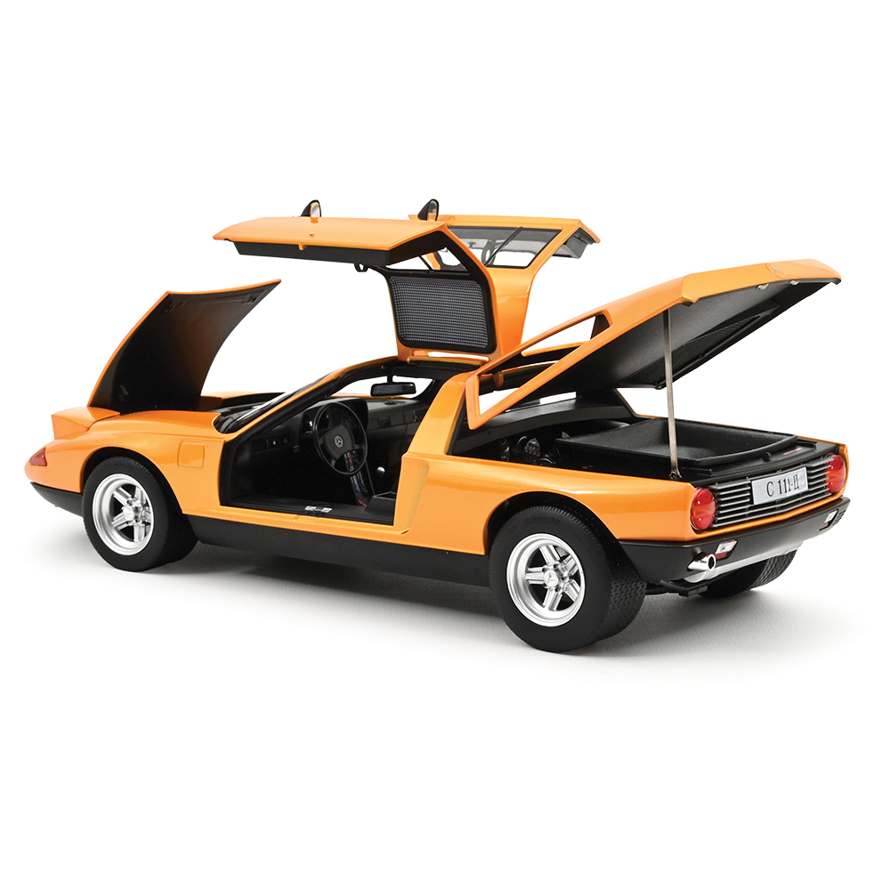 NOREV 1/18 メルセデス C111/II 1970 コンセプトカー 模型 1970 Mercedes-Benz C 111/II Concept Car Autumn Metallic | Norev