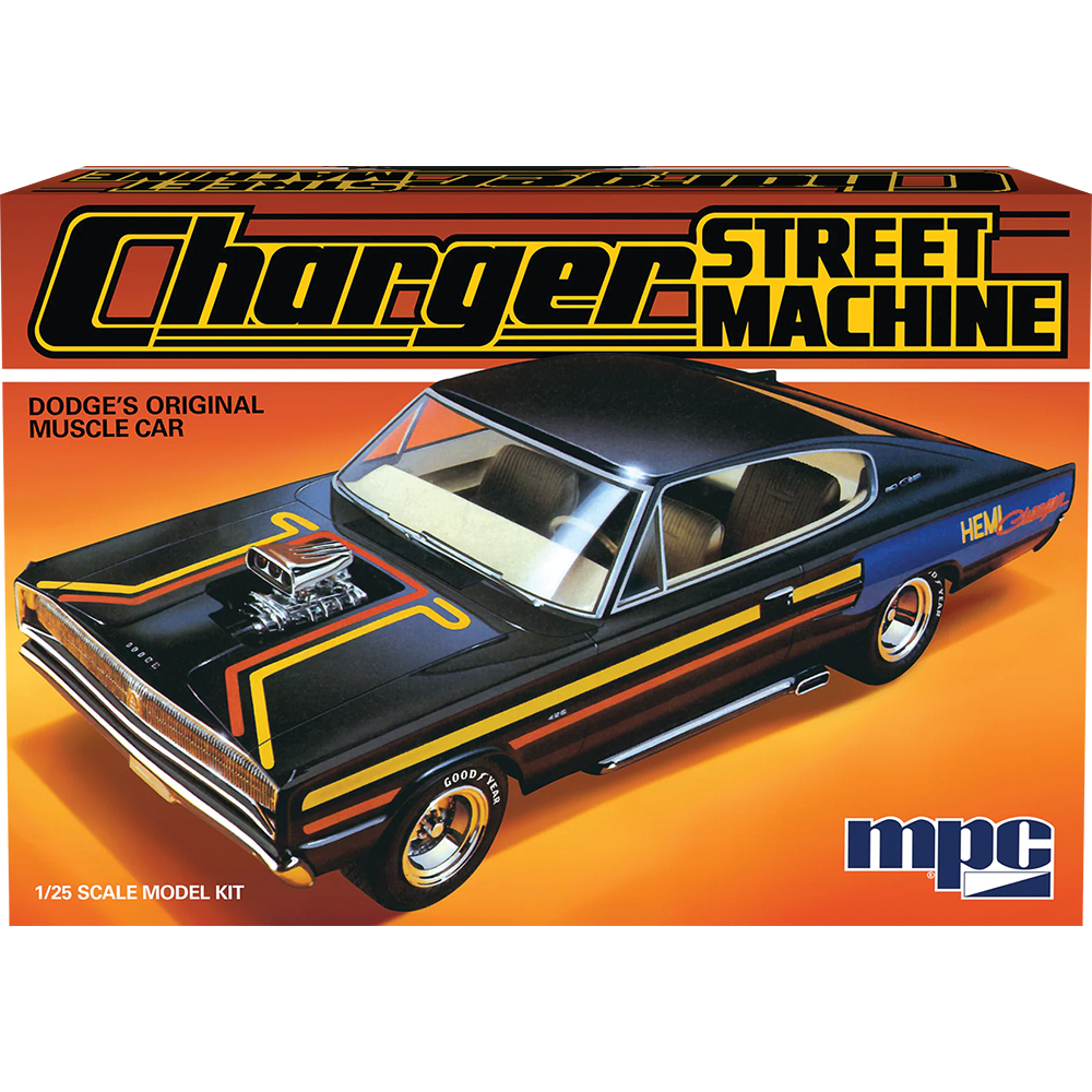 瑞木　ガレージキット 1967 Dodge Charger Street Machine Plastic Model Kit | MPC Models