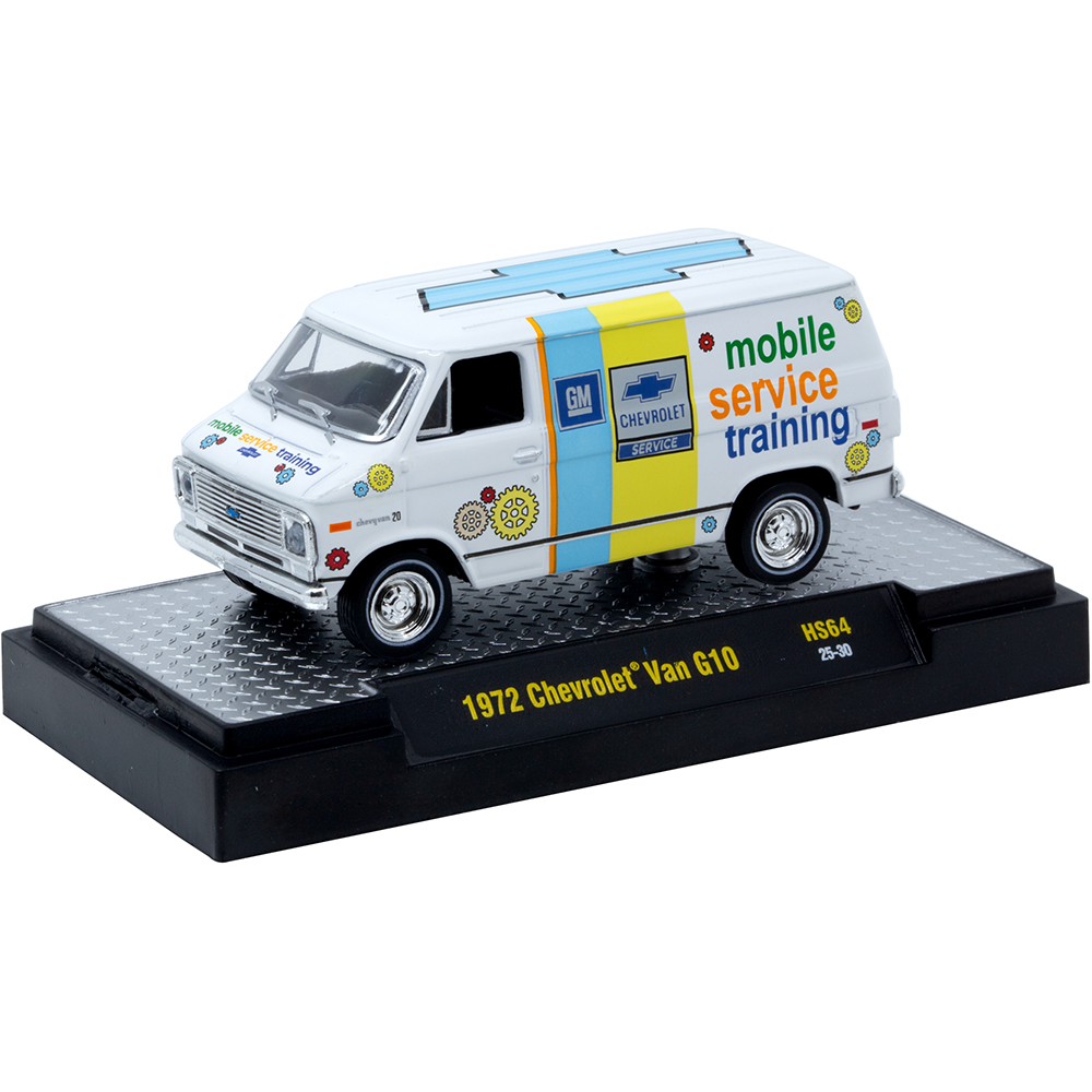M2マシーン 1972 シボレー G10 バン - (チェイスカー) 1972 Chevrolet G10 Van Training Wheels Diecast Model Car | M2 Machines