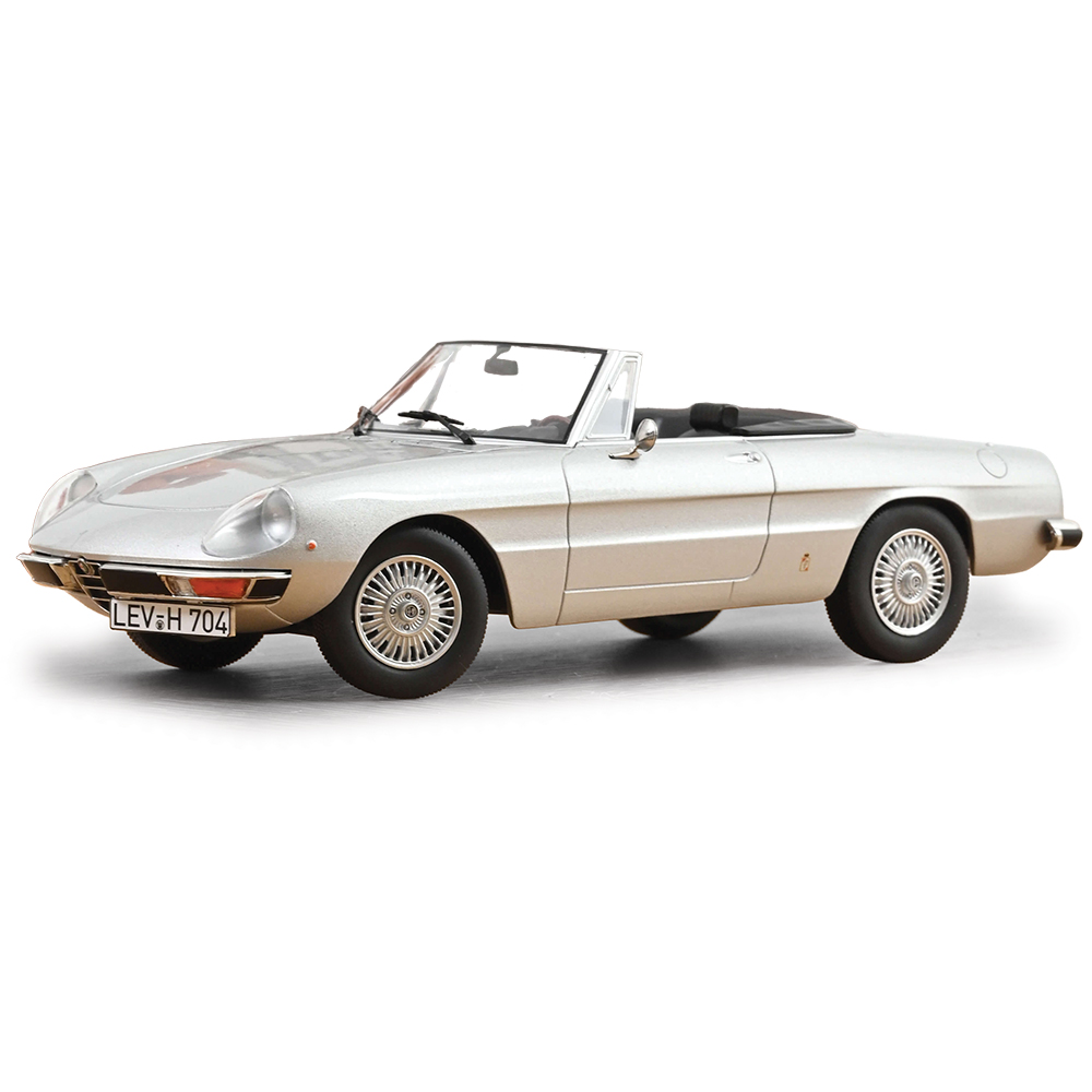 1973 Alfa Romeo 2000 Spider Silver Grey Diecast Model Car | Norev