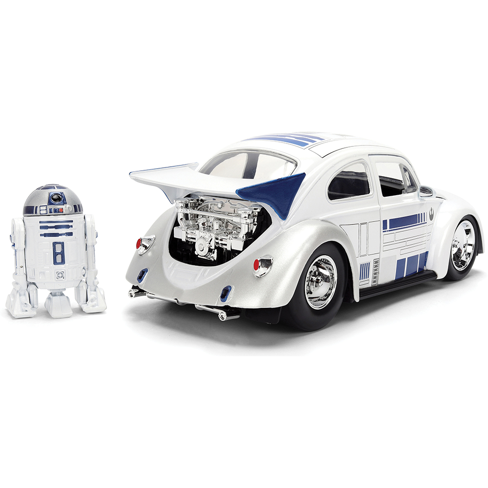1959 Drag VW Beetle w/R2-D2 Figure Diecast Model Car | Jada Toys