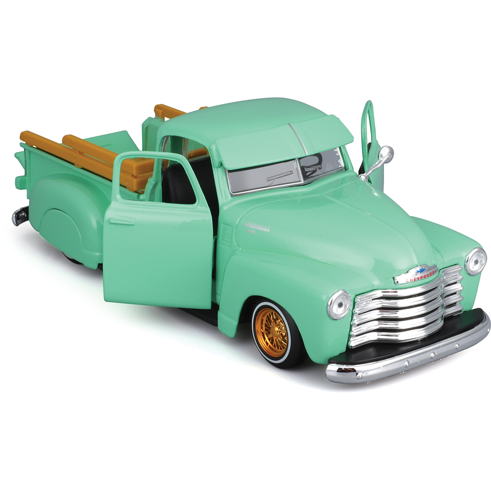 1950 Chevrolet 3100 Pickup Lowrider Green Diecast Model Truck | Maisto