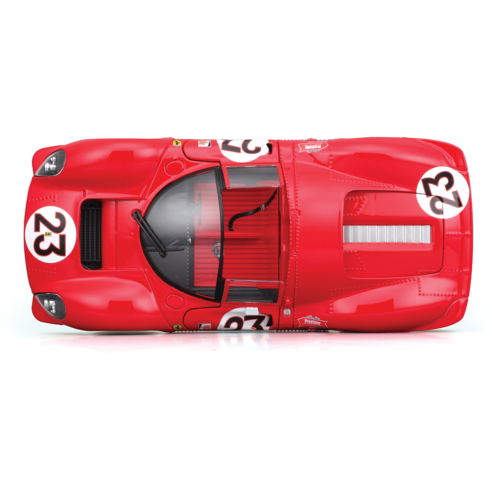 1967 Ferrari 330 P4 Daytona Diecast Model Kit Red #23 | Bburago