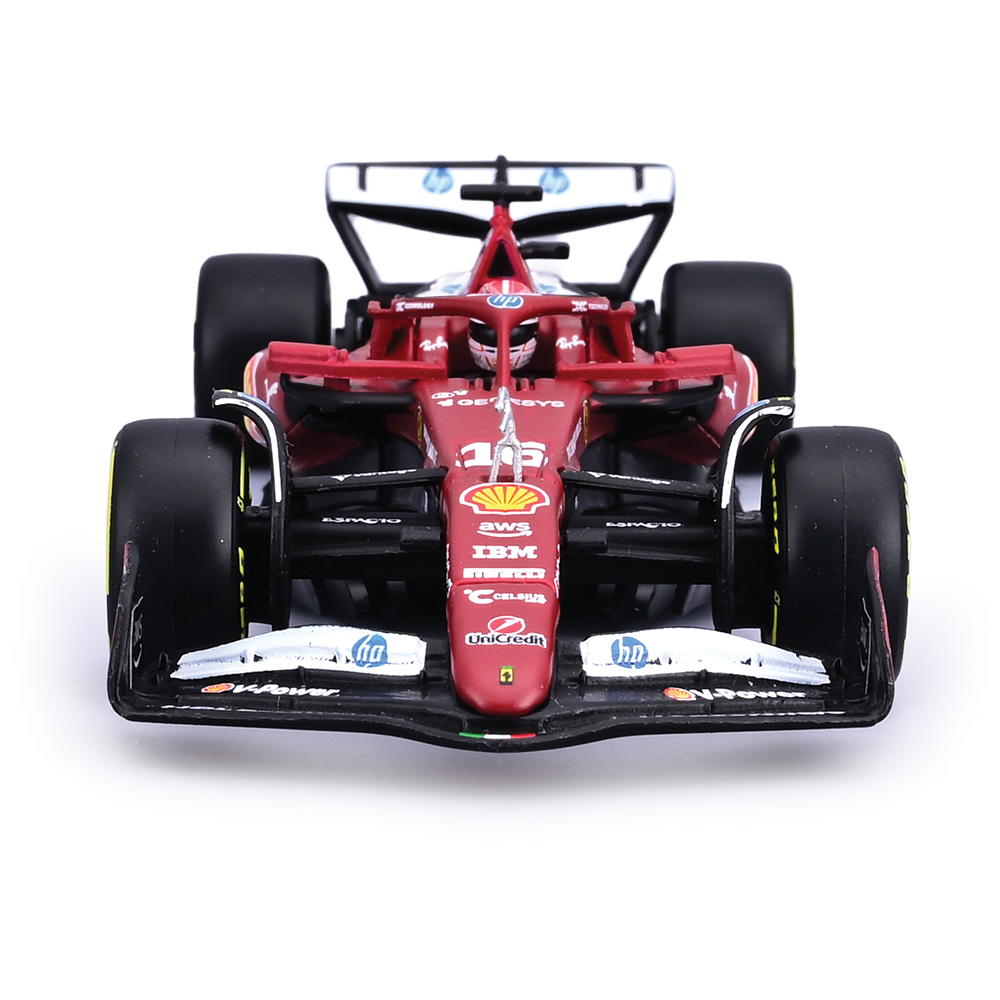 2025 Ferrari F1 Season Car w/ helmet Leclerc #16 | Bburago