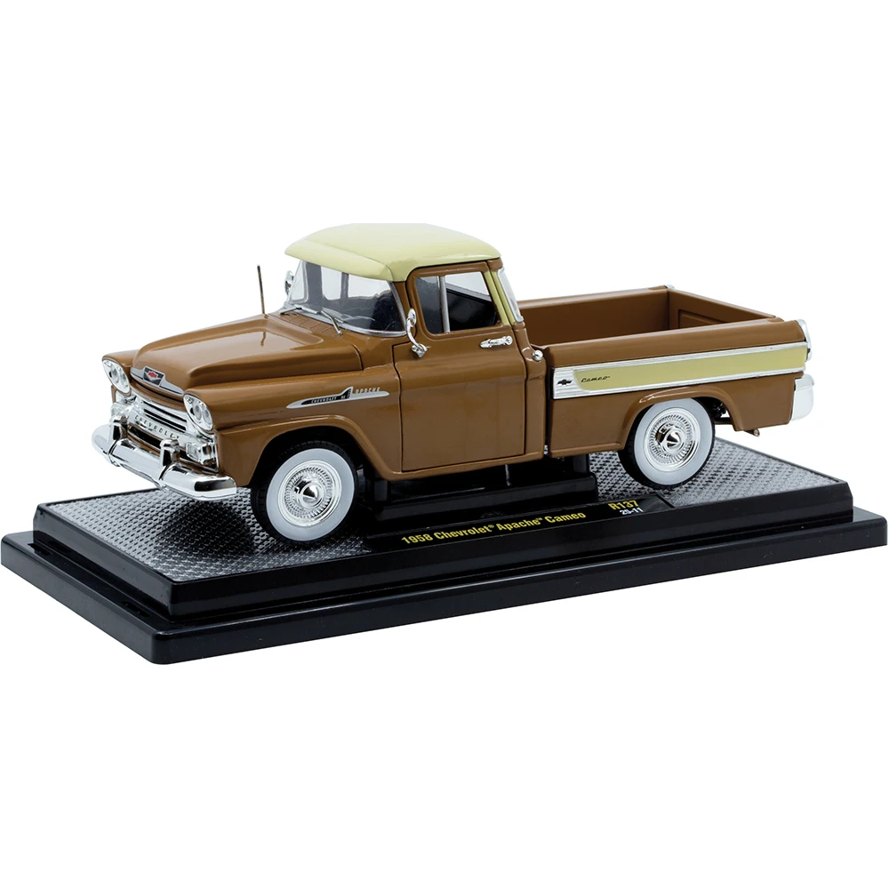 1958 Chevy Apache Cameo Pickup Brown Diecast Model Truck | M2 Machines
