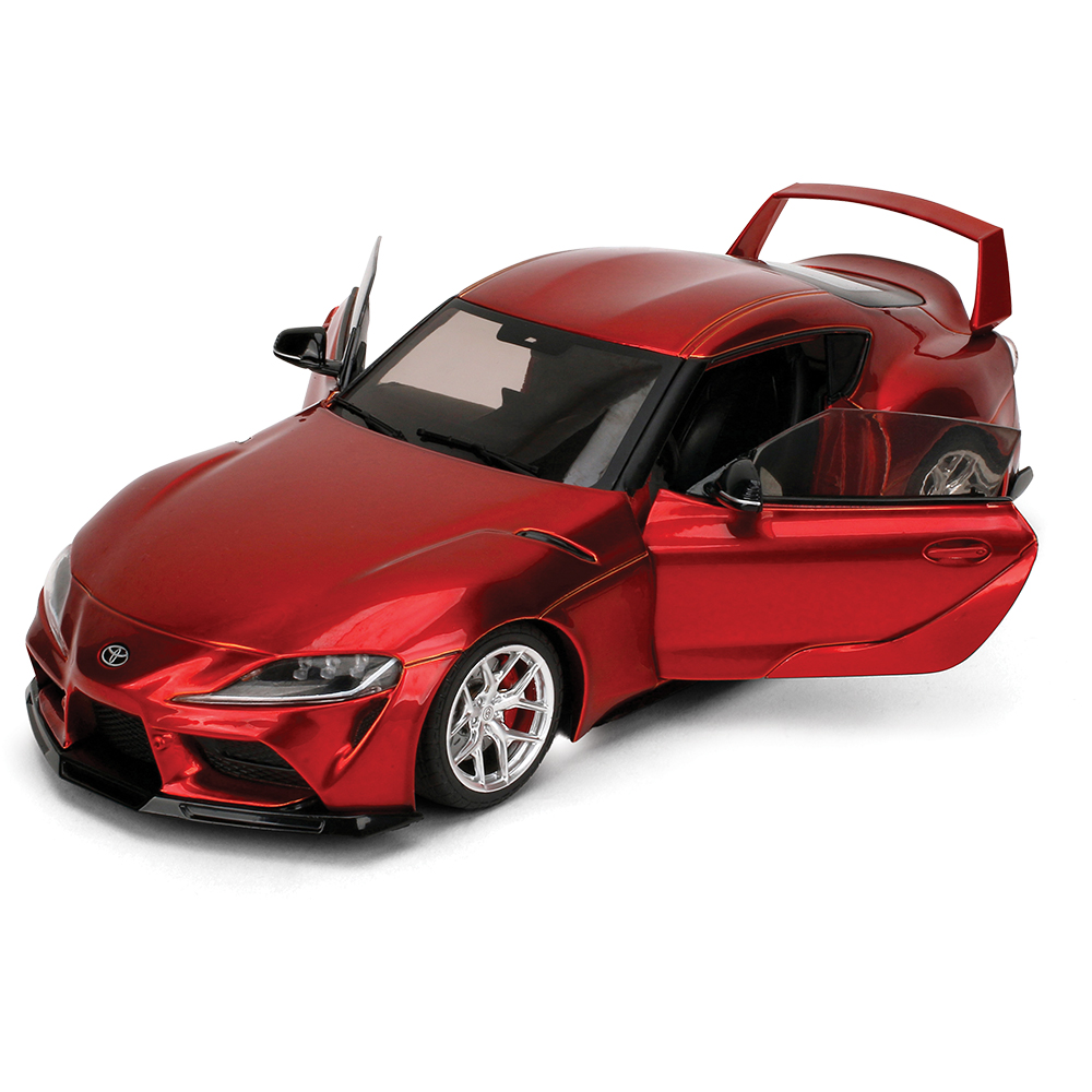 Toyota GR Supra W6 Pink Slips Candy Red Diecast Model Car | Pink Slips