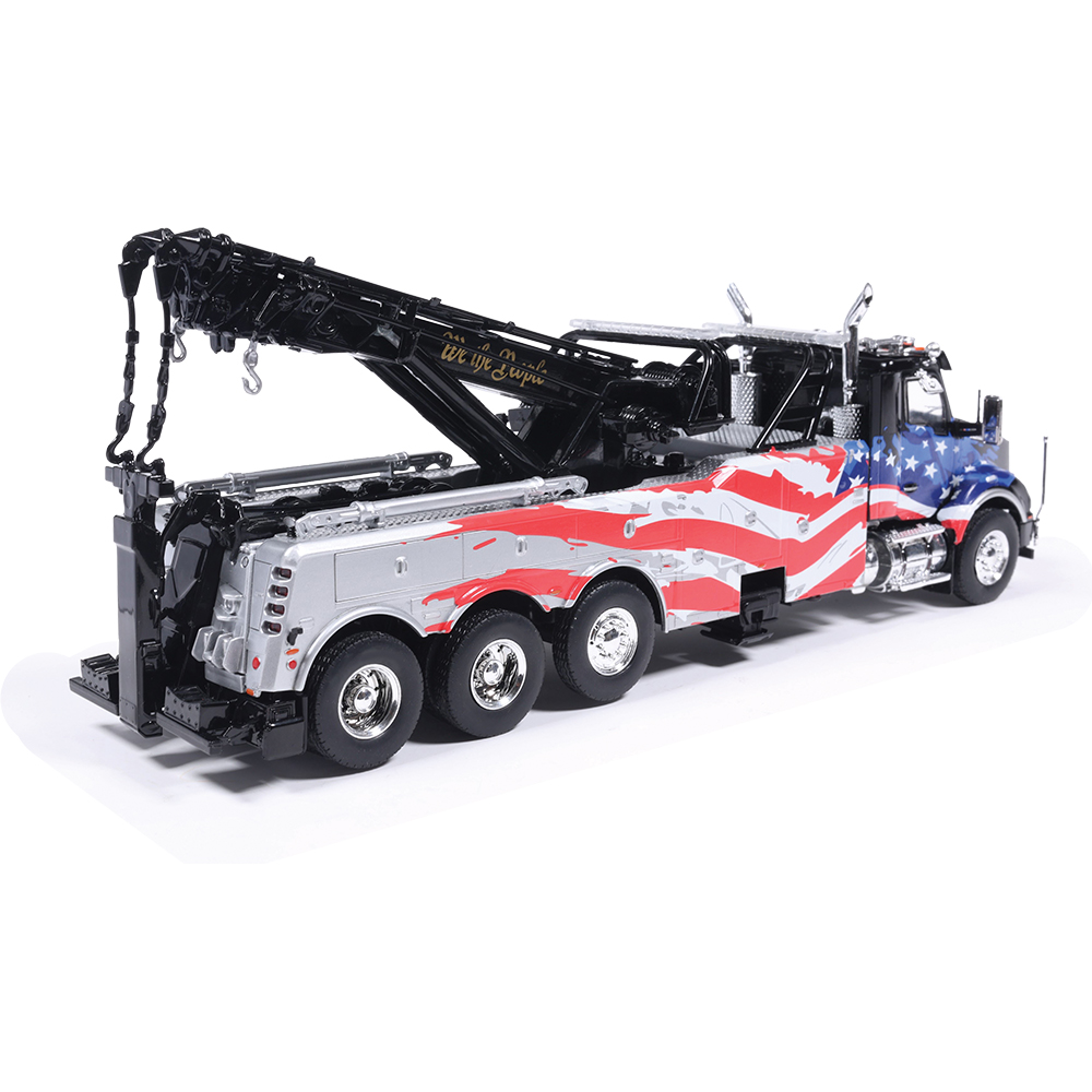 Kenworth T880 Wrecker Black With American Flag | IXO Models