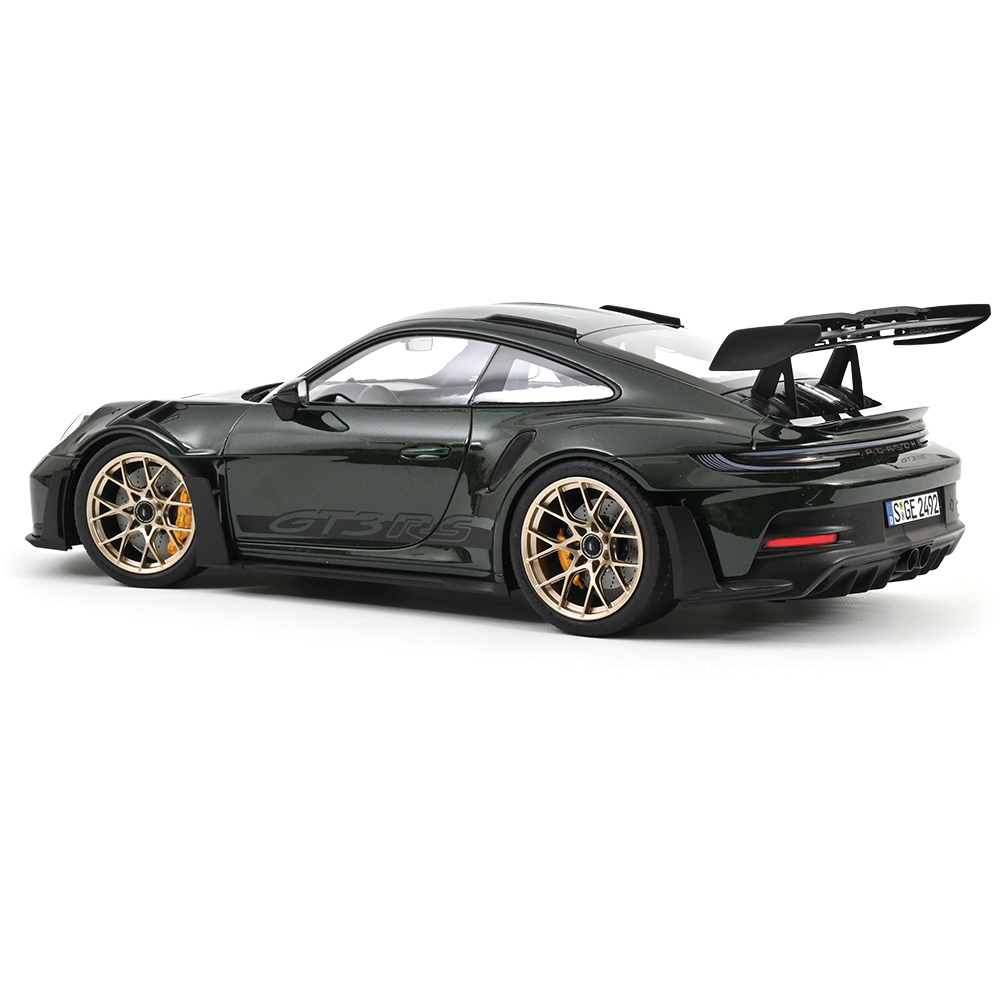 2022 Porsche 911 GT3 RS Jet Green & Black Diecast Model Car | Norev