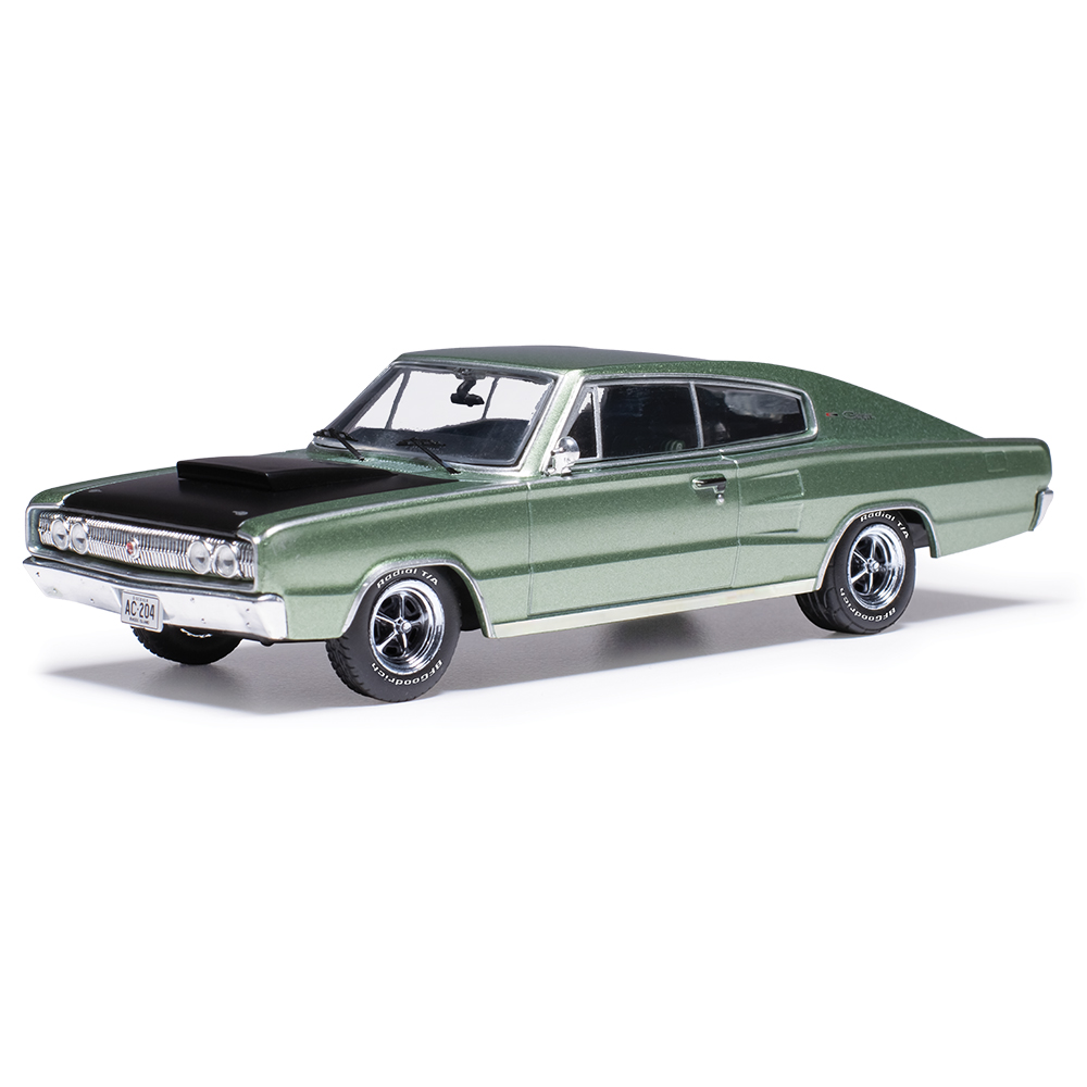 1967 Dodge Charger Mk1 Metallic Green Diecast Model Car | IXO Models