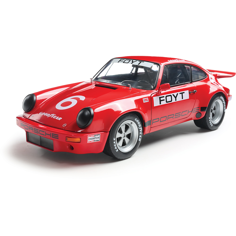 1974 Porsche 911 IROC Red #6 Foyt IROC Daytona | Solido