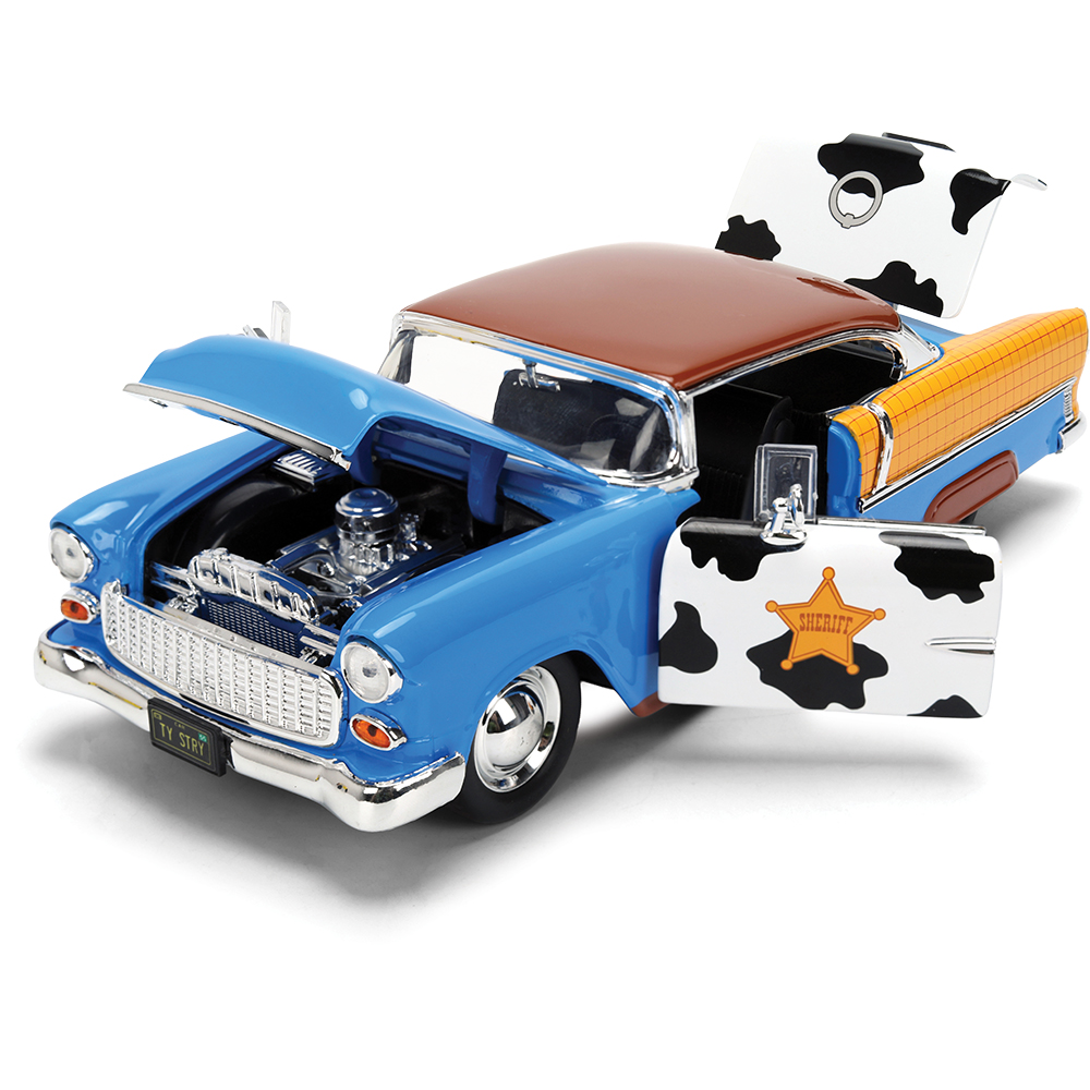 1955 Toy Story Chevy Bel Air w/Diecast Woody Figure | Jada Toys