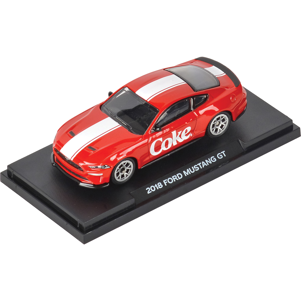 2018 Coca-Cola Ford Mustang GT Diecast Model Car | Motor City Classics