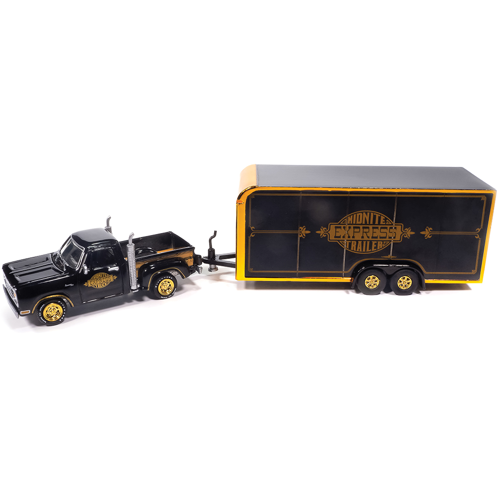 1978 Dodge Midnite Express w/Enclosed Car Trailer Black