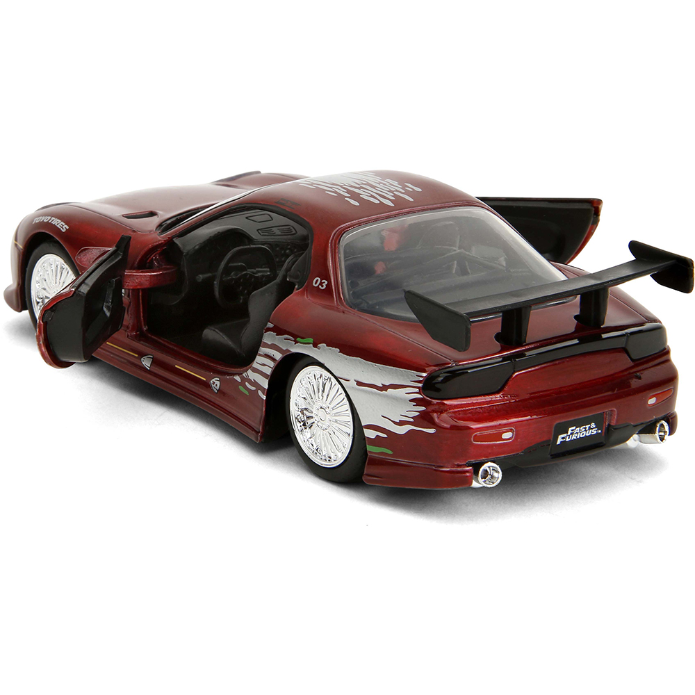 1995 Fast & Furious Mazda RX-7 Candy Red Diecast Model Car | Jada Toys