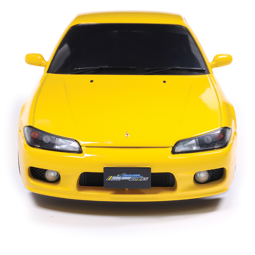 ま*昌様 SOIDOニッサンSILVIA S15 Spec R イエロー 1:1 1999 Nissan Silvia S15 Spec-R Aero Lightning Yellow | Solido