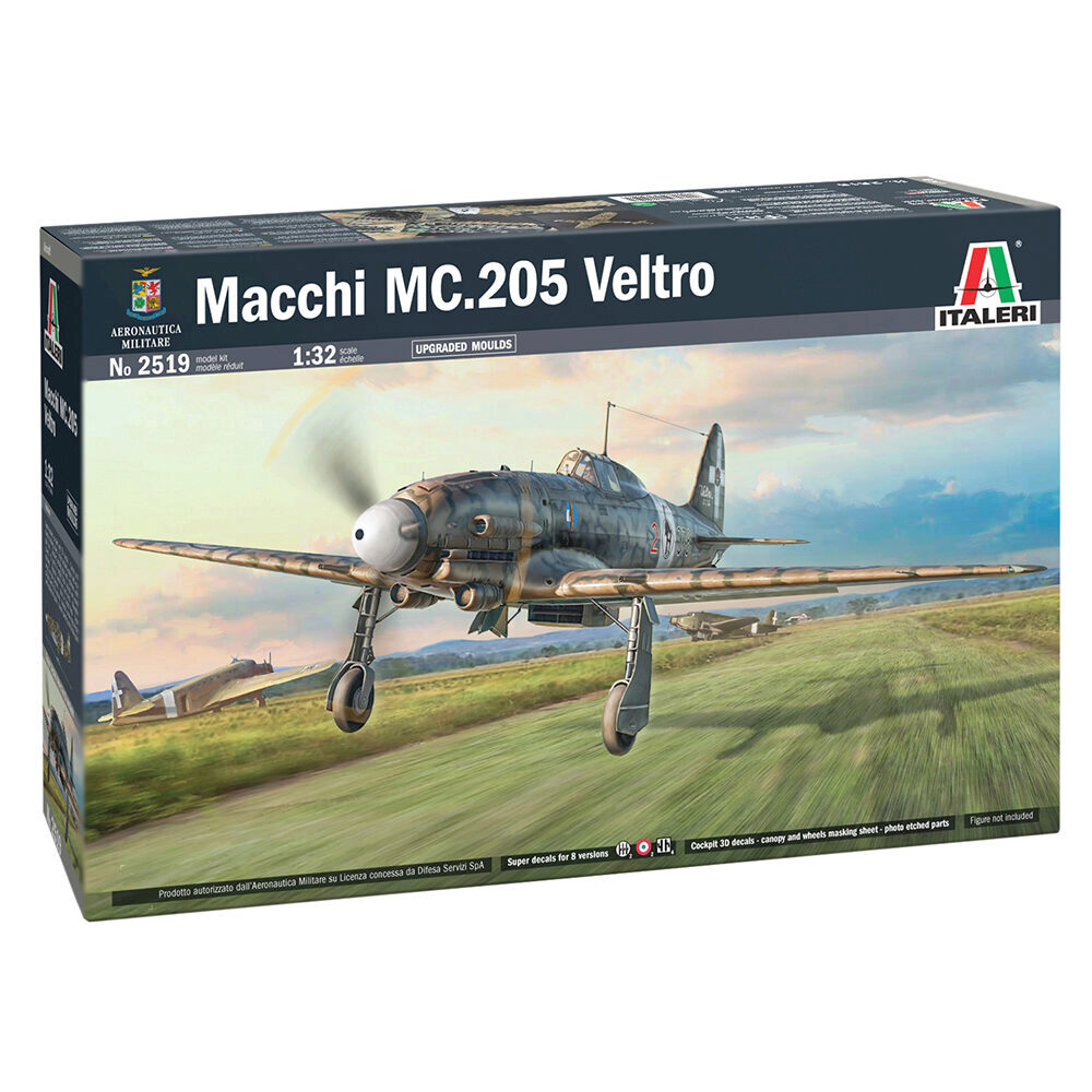 航空機・ヘリコプター Macchi MC.205 Velcro No.2519 Macchi MC.205 1/32 Kit Italeri (2519) Plastic | Italeri