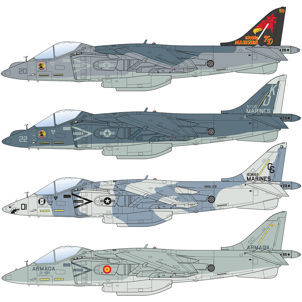 AV-8B Harrier II 1/72 Kit Italeri (90193) Plastic | Italeri