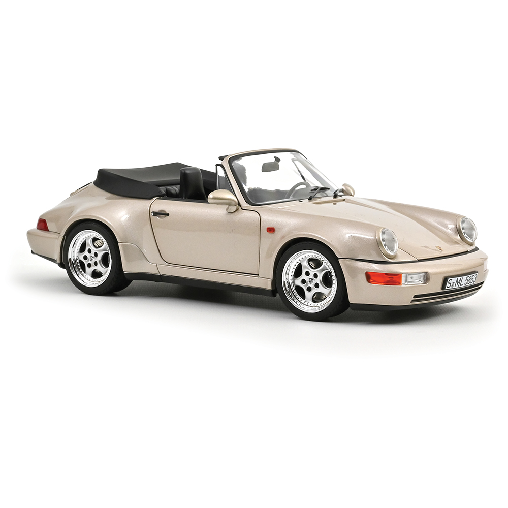 1992 Porsche 911 Turbo Look Cabriolet -Zermatt silver | Norev