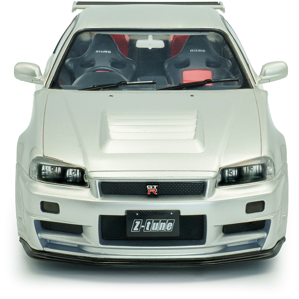 1/18 日産 スカイライン GT-R R34 シルバー Z-tune 1999 1999 Nissan Skyline (R34) GT-R Z Tune Silver | Solido