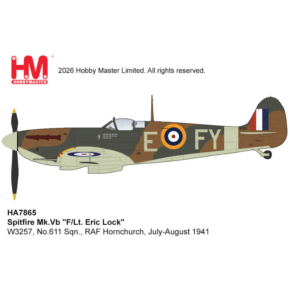 Spitfire Mk.V 1/48 Die Cast Model HA7865 | Hobby Master