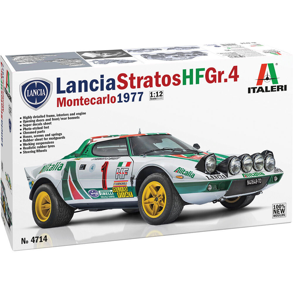 Lancia Stratos HF Gr.4 1/12 Kit Plastic | Italeri