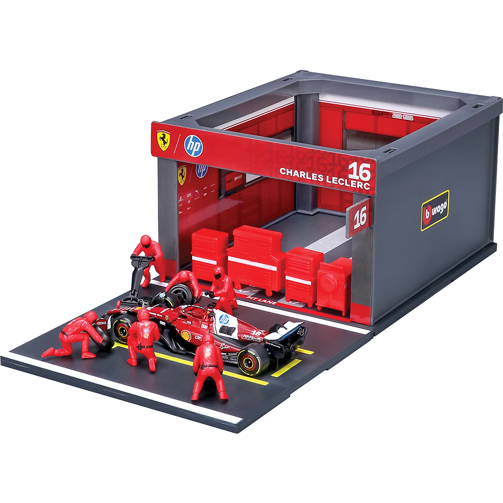 2025 F1 Scuderia Ferrari SF-25 Pit Pass Leclerc #16 | Bburago