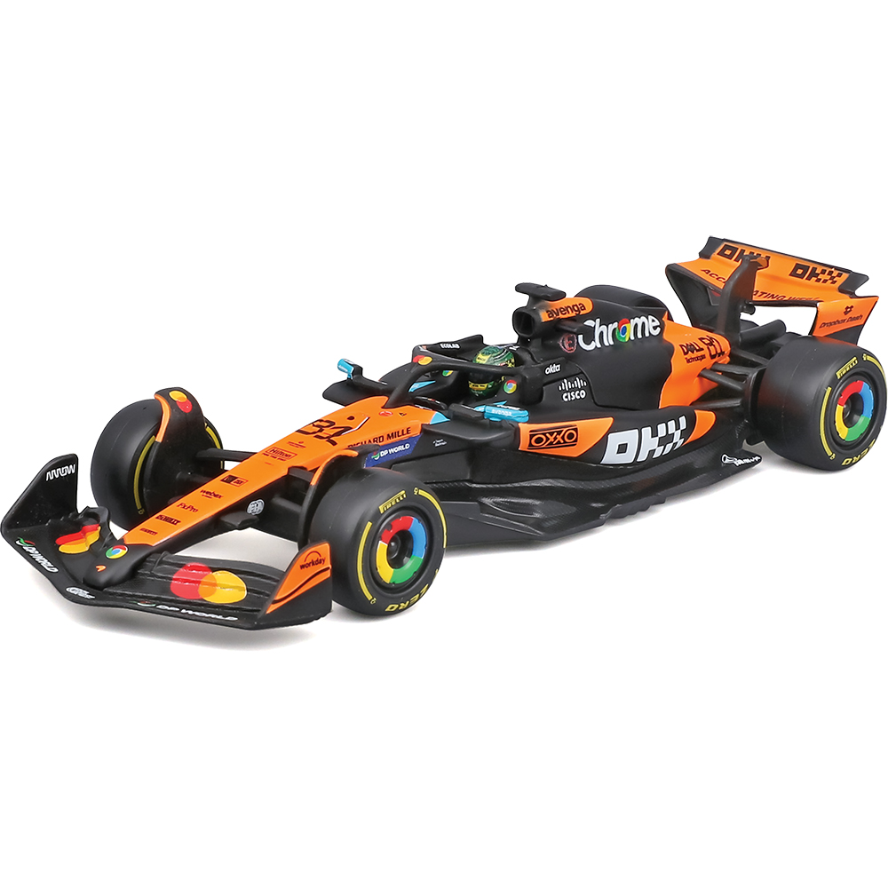 2025 F1 McLaren MCL39 w/helmet Piastri #81 Diecast Model Car | Bburago