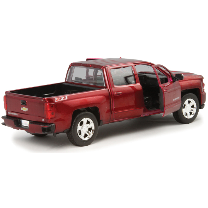 2017 Chevy Silverado Z71 Pickup red Diecast Model | Motormax