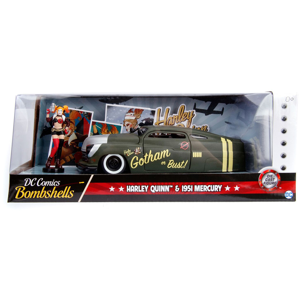 Jada Toys 1951 マーキュリー　ウィズ　ハーレイ・クイン Harley Quinn 1951 Mercury Bombshell Diecast Model | Jada Toys