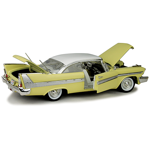 1958 Plymouth Anniversary Fury yellow Diecast Model | Motormax