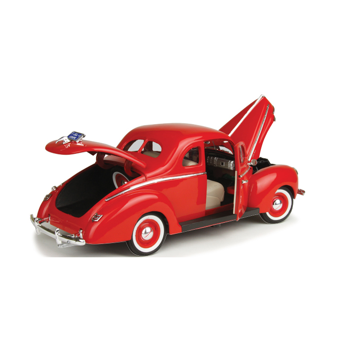 1940 Ford DeLuxe Coupe red Diecast Model | Motormax