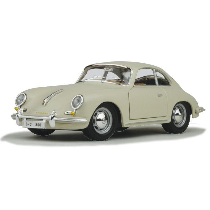 【ブラーゴ】ポルシェ 356 B(1961) 1/18スケール Burago 1961 Porsche 356B White Coupe 1/18 Diecast Model 3021