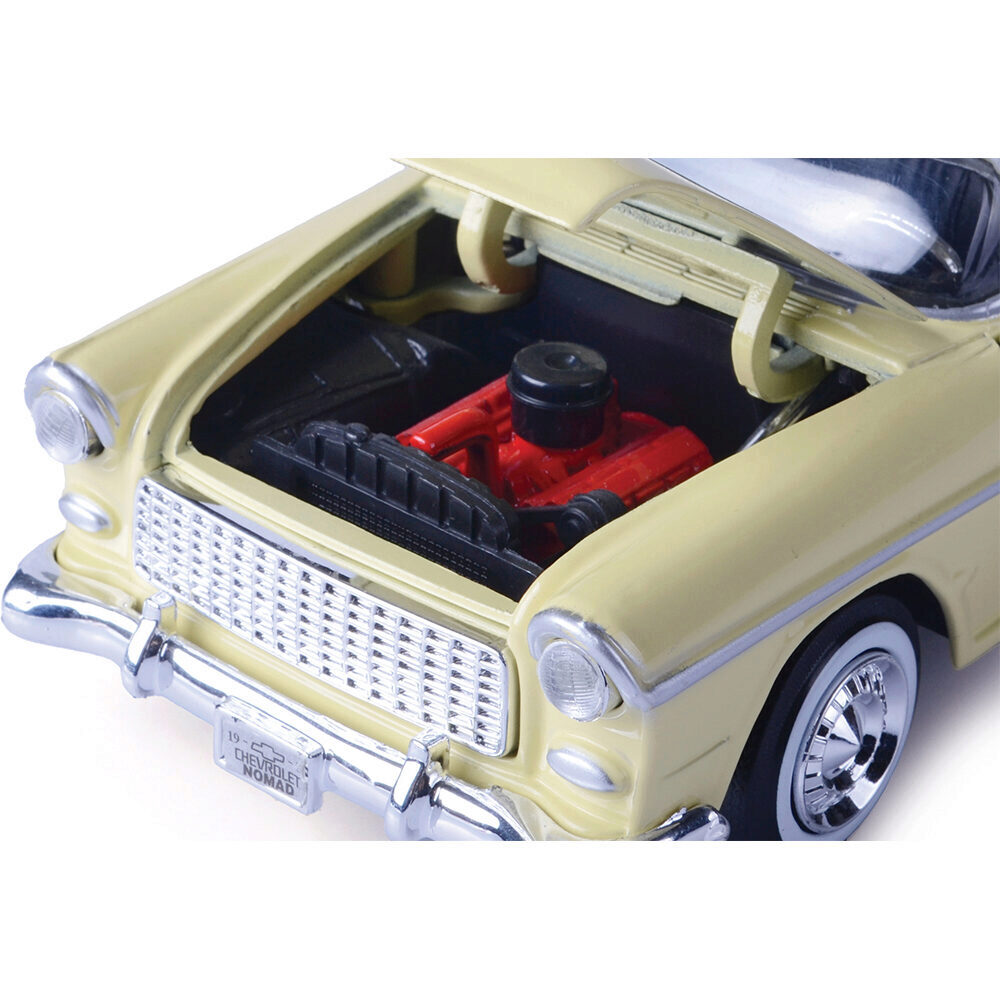 1955 Chevy Bel Air Nomad Yellow Diecast Model Car | Motormax
