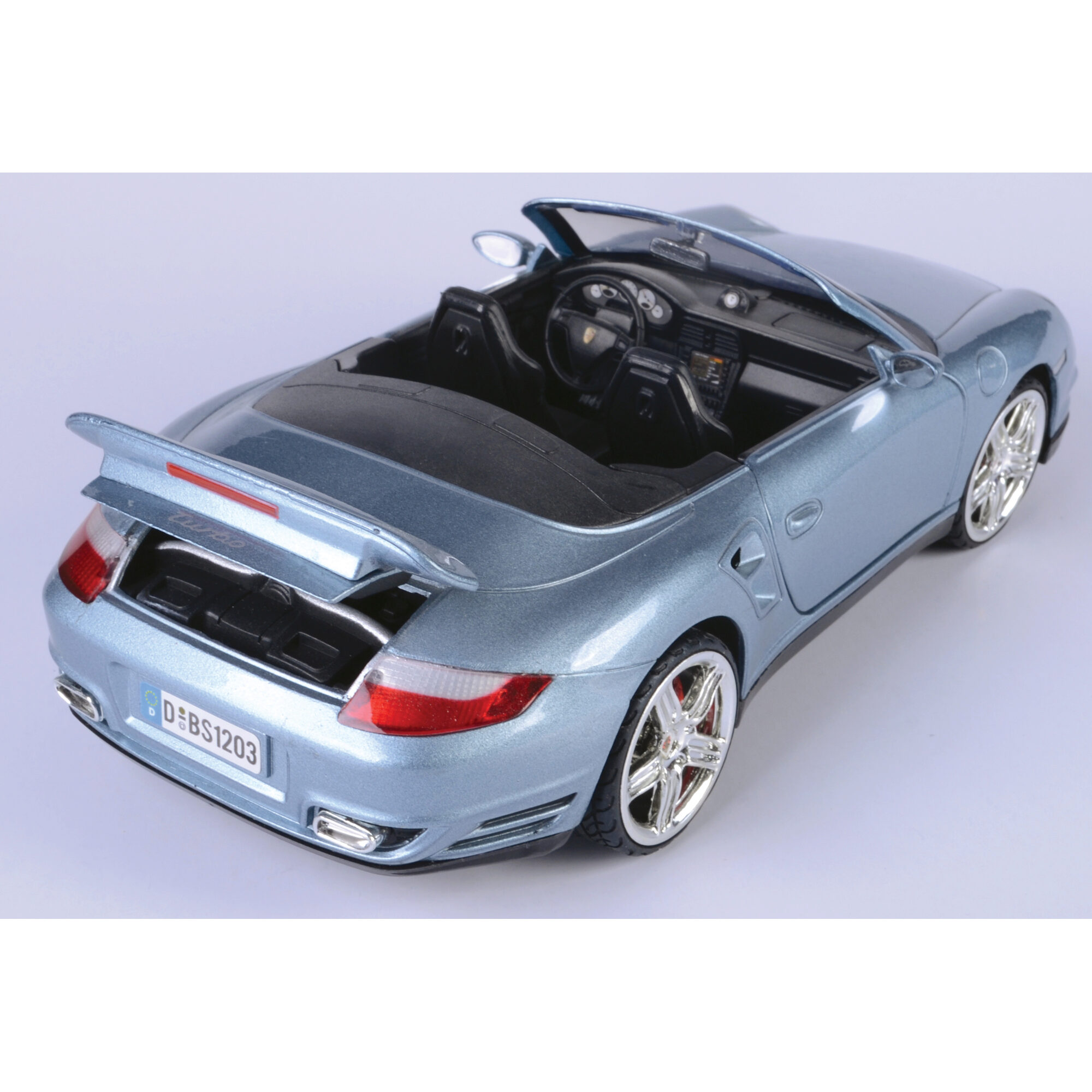 モーターマックス　　ポルシェ911 Porsche 911 Turbo Cabriolet Grey Diecast Model Car | Motormax