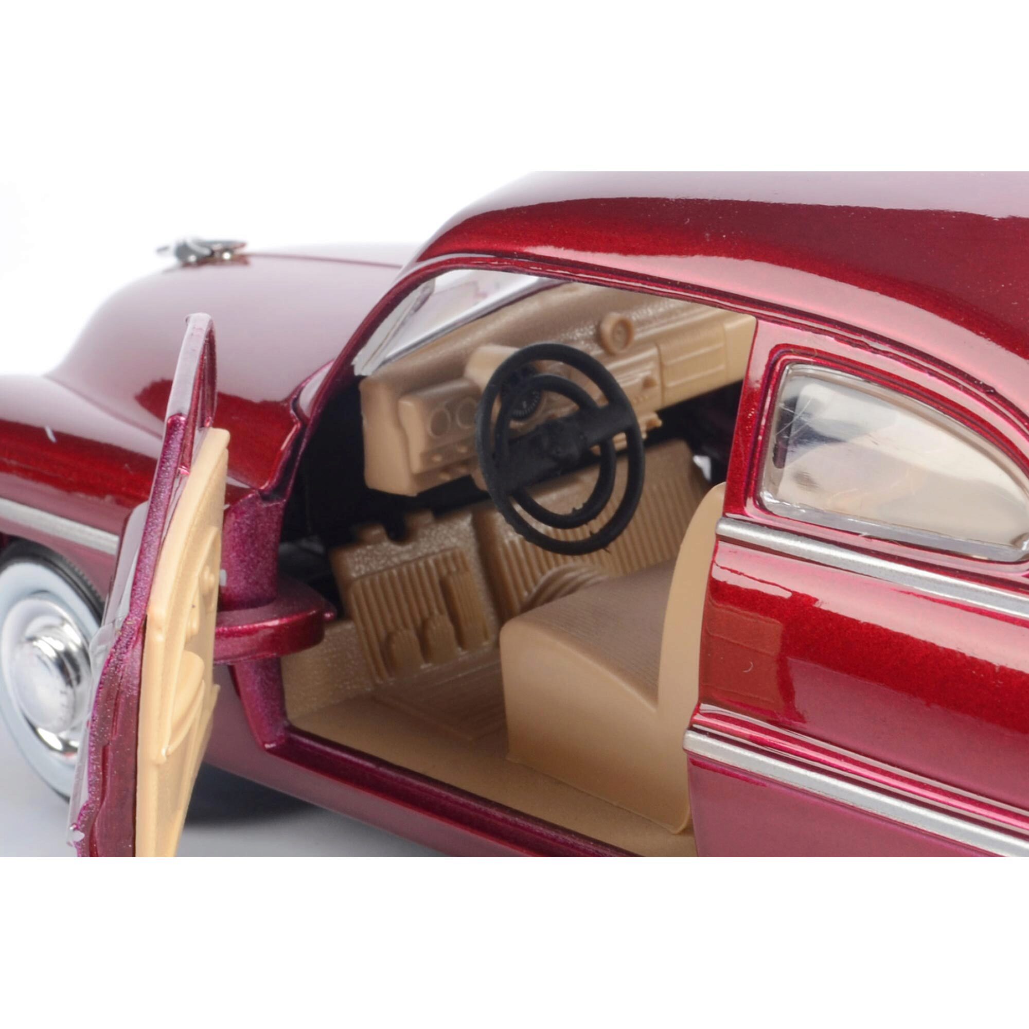 1949 Mercury Coupe Metallic Red Diecast Model Car | Motormax
