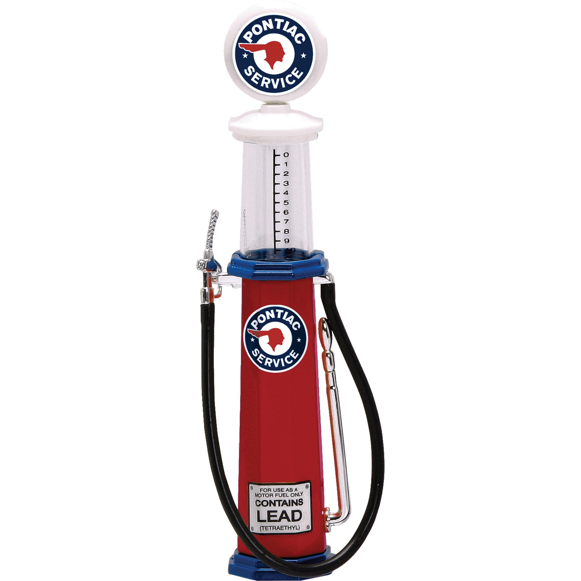 Pontiac Cylinder Style Vintage Gas Pump Diecast Model | Road Signature