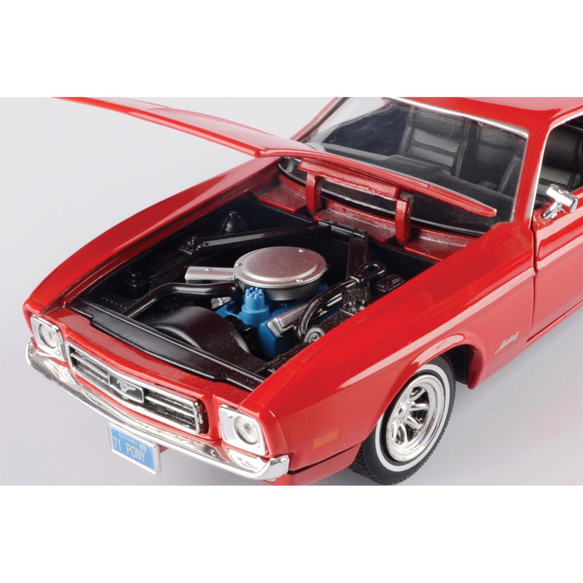 1971 Ford Mustang Sportsroof Red Diecast Model Car | Motormax