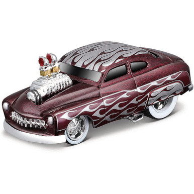 1949 Mercury Muscle Machines - Red 1:64 Scale Diecast Model Car by Muscle  Machines