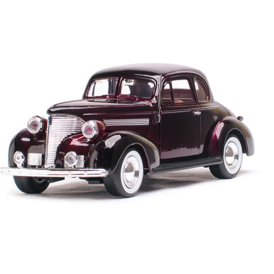 1939 Chevy Coupe Burgundy Diecast Model | Motormax