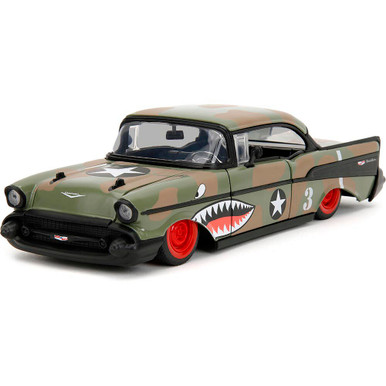 Amazon.com: Jada Toys Big Time Muscle 1:24 1957 Chevy Bel