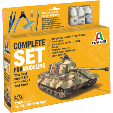 Sd. Kfz. 182 King Tiger 1/72 Kit Plastic Model Kit | Italeri