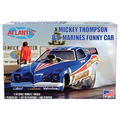 自動車 Mickey Thompson's Funny Car 1/16 Mickey Thompson Marines Funny Car Plastic Model Kit
