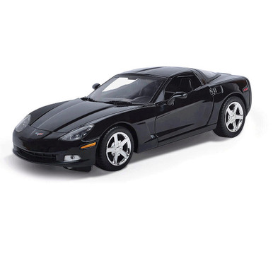C6 Corvette Black Diecast Model Car | Motormax
