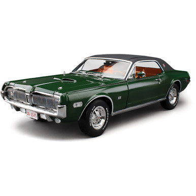 1968 Mercury Cougar XR7G Augusta Green Diecast Model Car | Sunstar