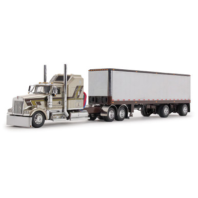 Kenworth W900L Aerodyne Sleeper & Vintage Trailer Red's Favorites