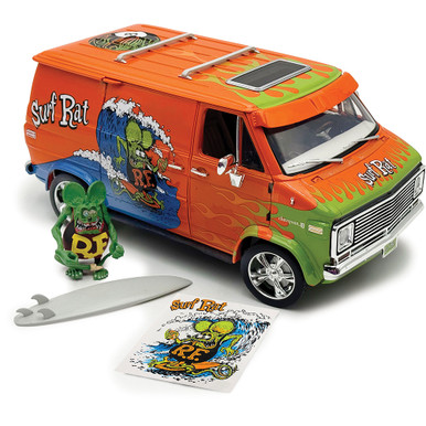 1976 Chevrolet Rat Fink G-Series Van Surf Rat w/Figure Surfboard