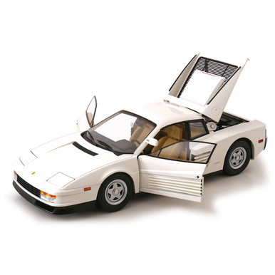 1984 Ferrari Testarossa White TV Version Diecast Model Car | KK Scale