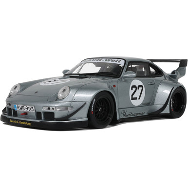 2024 RWB Porsche Yuiitsumuni Silver Cast Resin Model Car | GT Spirit