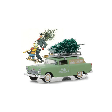 Norman Rockwell 1955 Chevy Delivery Sedan Diecast Model | Greenlight