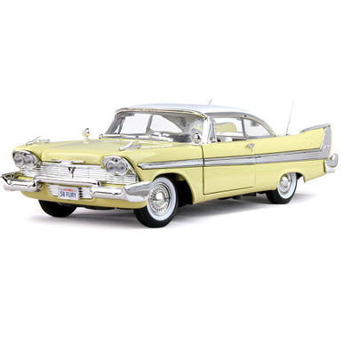 1/18 プリムスフューリー 1958 ライトイエロー ダイキャスト製ミニカー 1958 Plymouth Anniversary Fury yellow Diecast Model | Motormax
